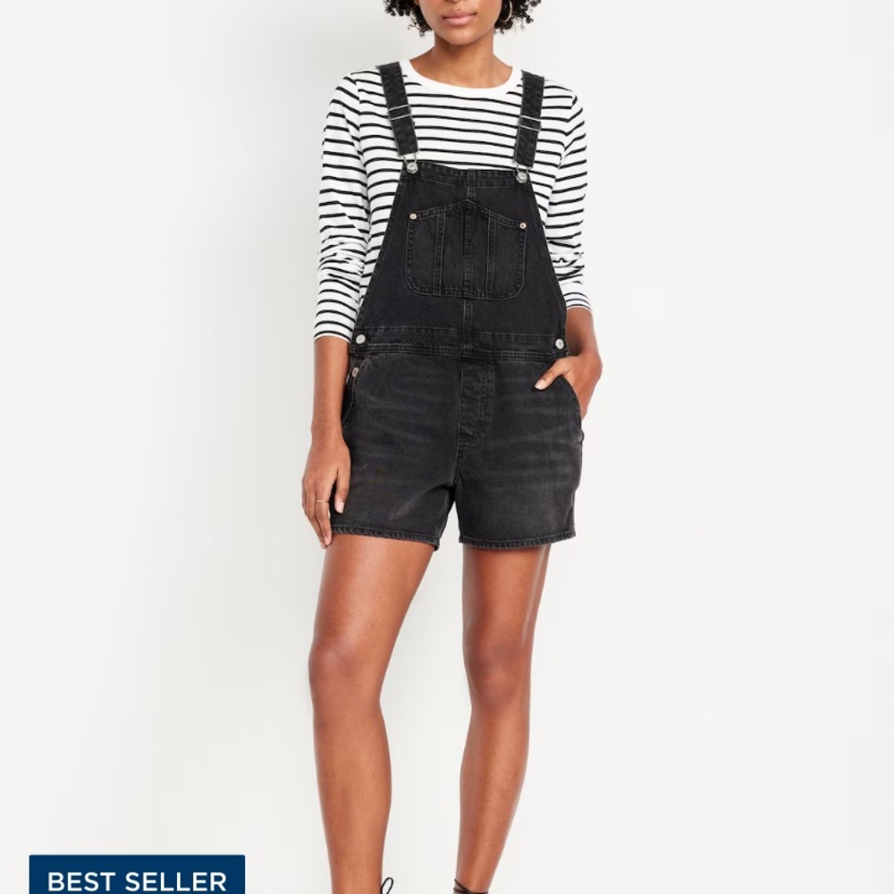 Faded wash overalls